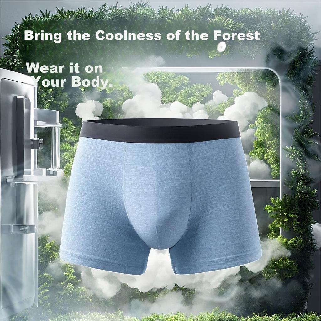 Yuejili Comfortable Men's Underwear, 7A Antibacterial Breathable Modal Crotch Boxer Briefs for Men, Sports All-Season Underwear, Gift for Boyfriend