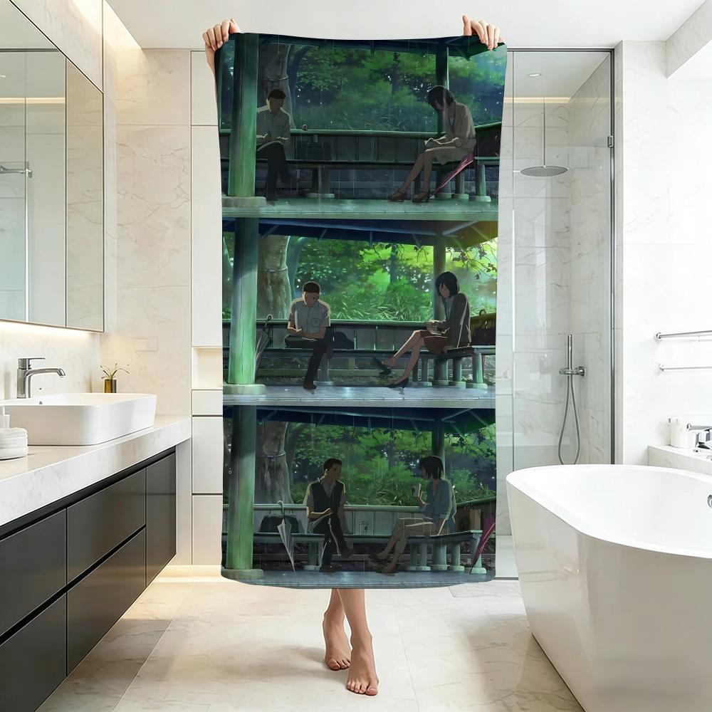 Beautiful-The Garden of WordsS Towel Five-Star Hotel Quality Eco-Friendly Ultra Soft Thick Towels & Beach Towels