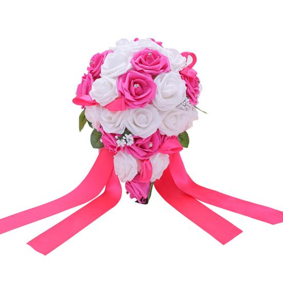 1 kytice drahokamu umělá růže květinová zahrada svatební scéna party dekorace