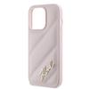 Etui do iPhone 14 Pro Karl Lagerfeld Diagonal Quilted Różowe