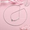 925 Sterling Silver Bamboo Chain Fashion Necklace Wedding Jewelry