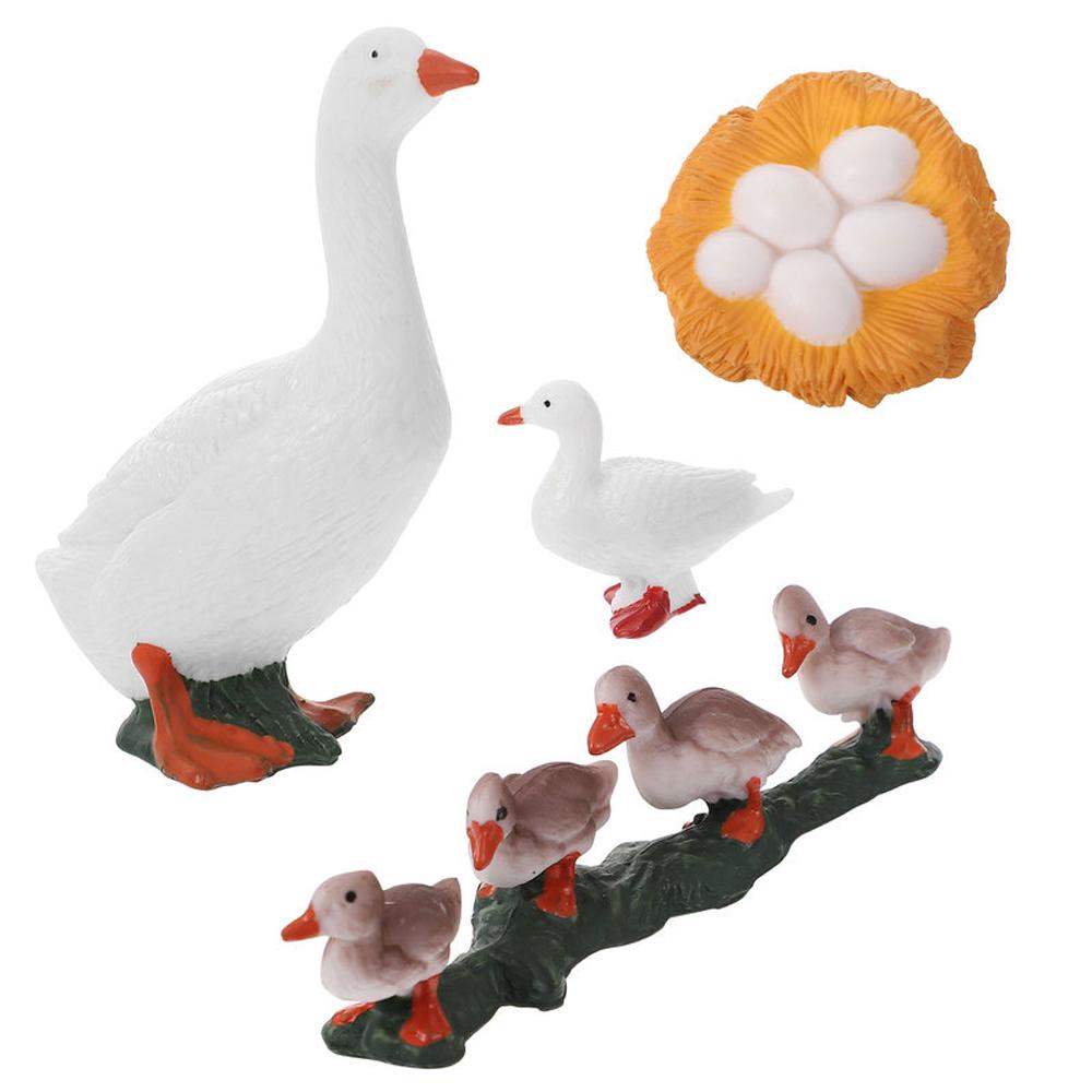 Toys Swan Model Life Cycle Figures Cycle Duck Figurine Growth Cycle Simulation White Goose