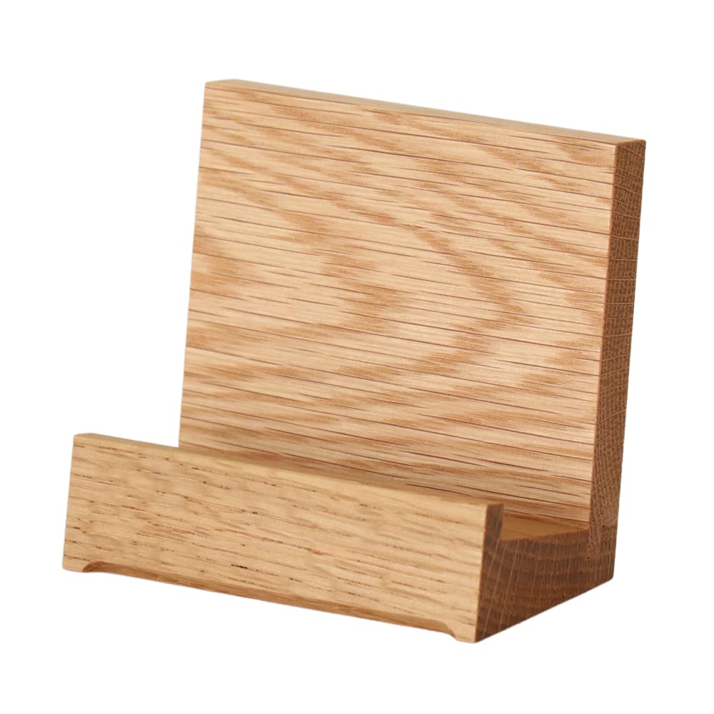 High-quality solid oak wooden memorial stand, 3.0 inches, made in Japan