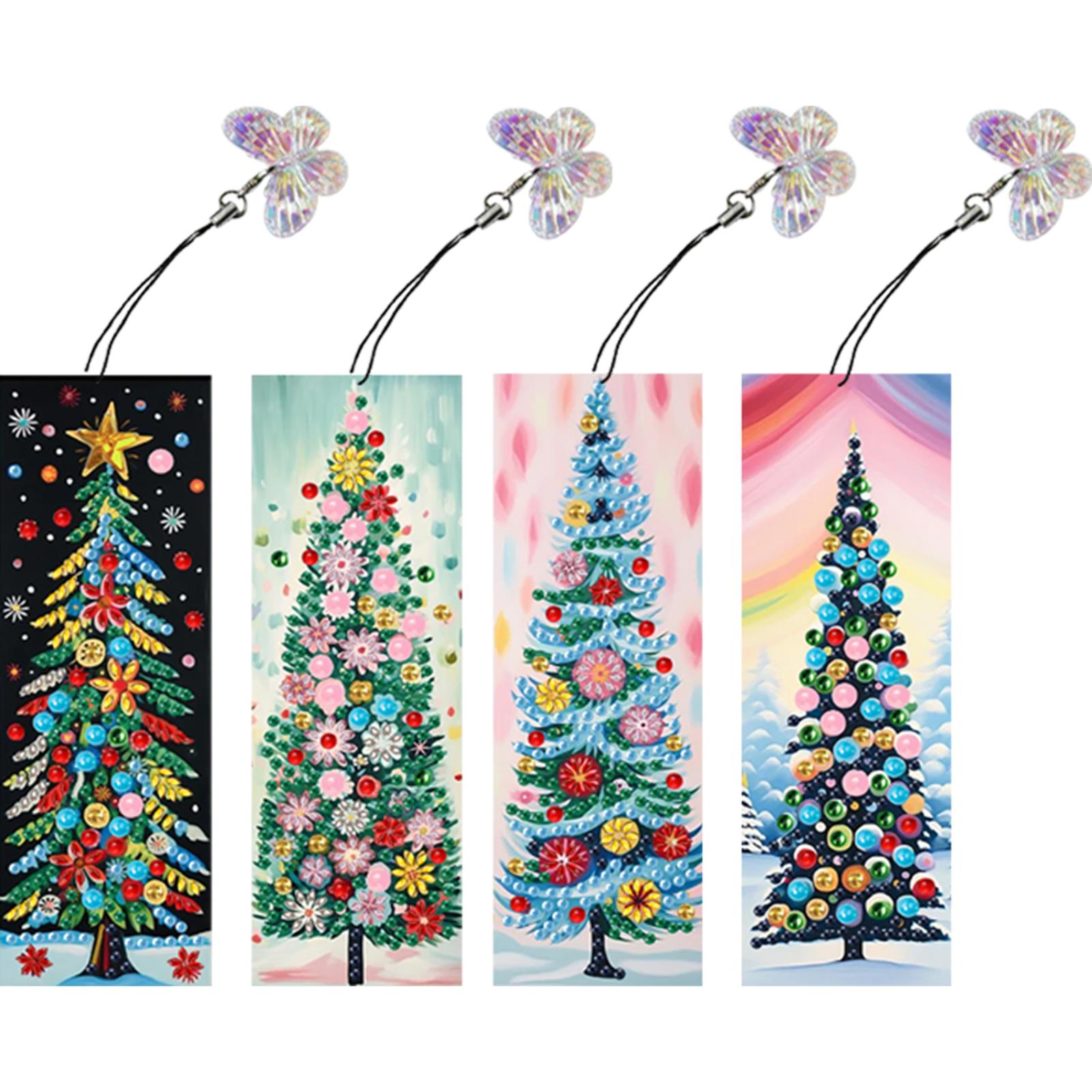 4Pcs Special Shape Sunflower Diamond Bookmark Art Projects 5D DIY Diamond Painting Bookmark Diamond Painting Bookmark Making Kit