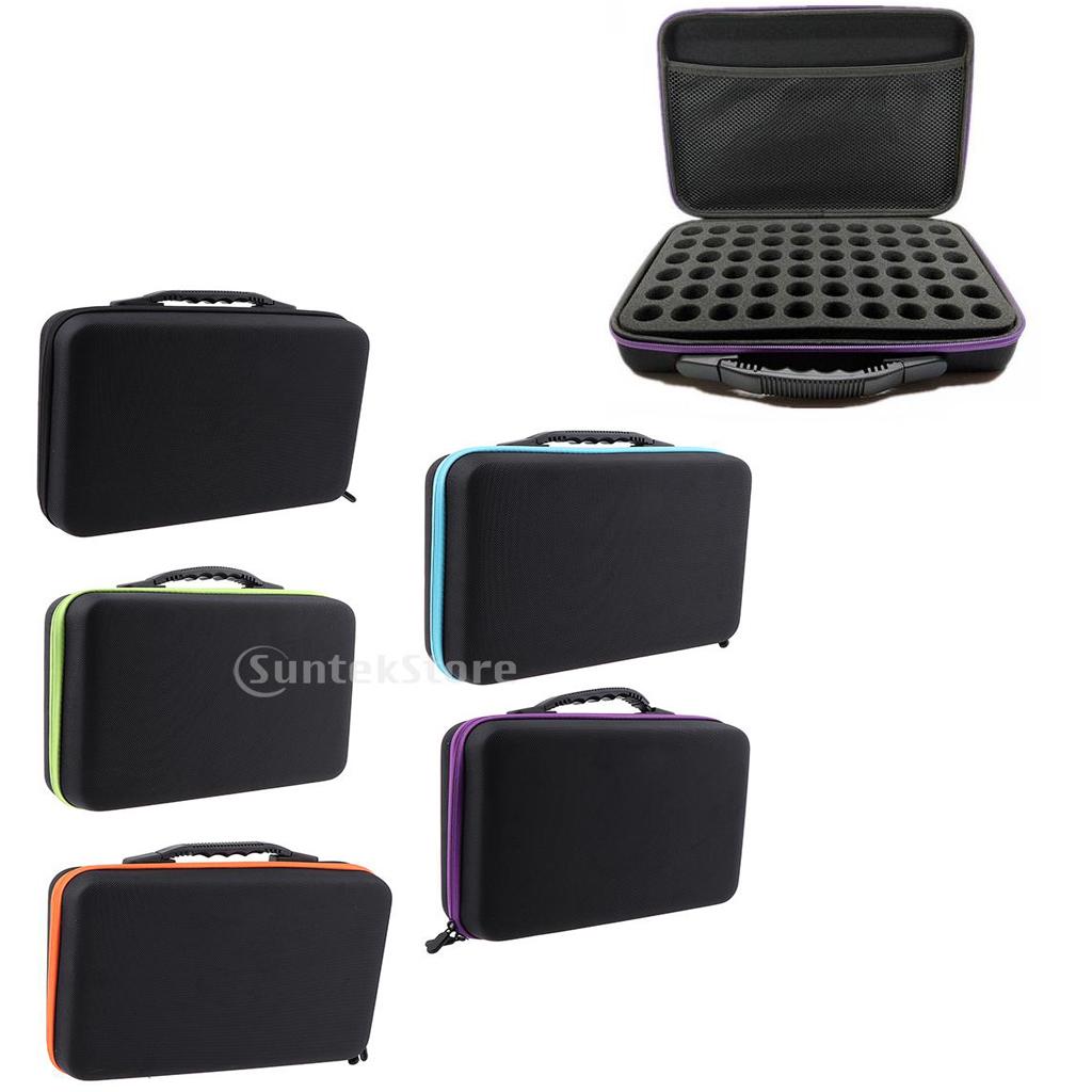 60 Bottles Essential Oil Carrying Case Portable Makeup Bag Storage Container
