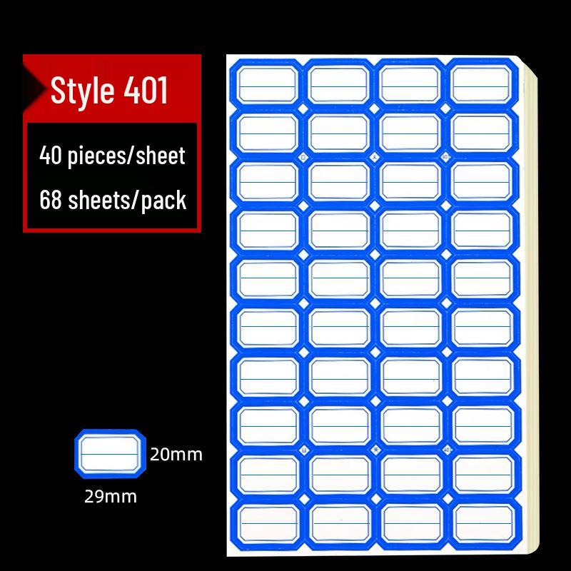 Büro Selbstklebende Handschriftliche Preisetiketten - 68 Blatt, Leicht ablösbare Papieraufkleber.
