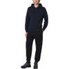 Stone Island FW24 Solid Color Drawstring Hooded Logo Print Pullover Long Sleeve Sweater Men sweater Navy-Blue 811560820-V0020