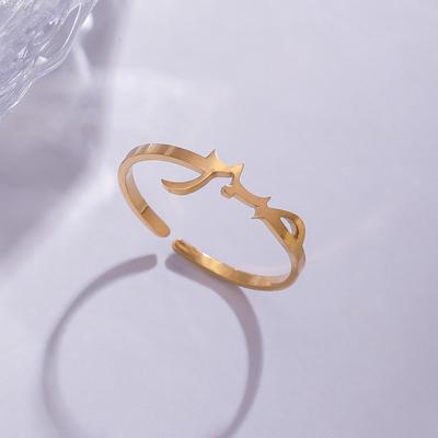 Colorfast Titanium Steel Adjustable Ring - High-End Light Luxury Jewelry