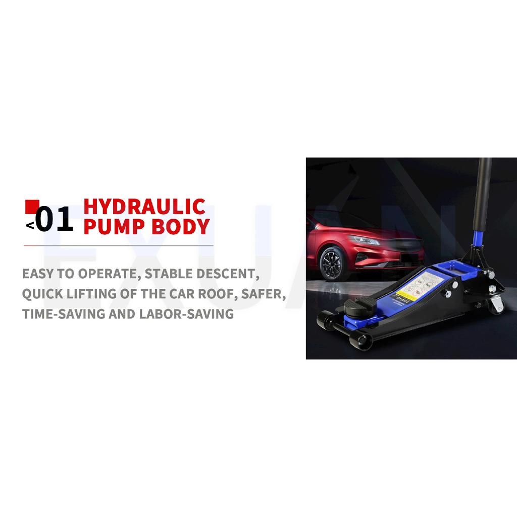 2.5T/3T Horizontal Hydraulic Hydraulic Jack Hydraulic Lifting Jack Car Jack 4S Shop Hydraulic Jack Repair And Tire Replacement