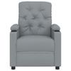 Electric Recliner Chair Light Grey Fabric