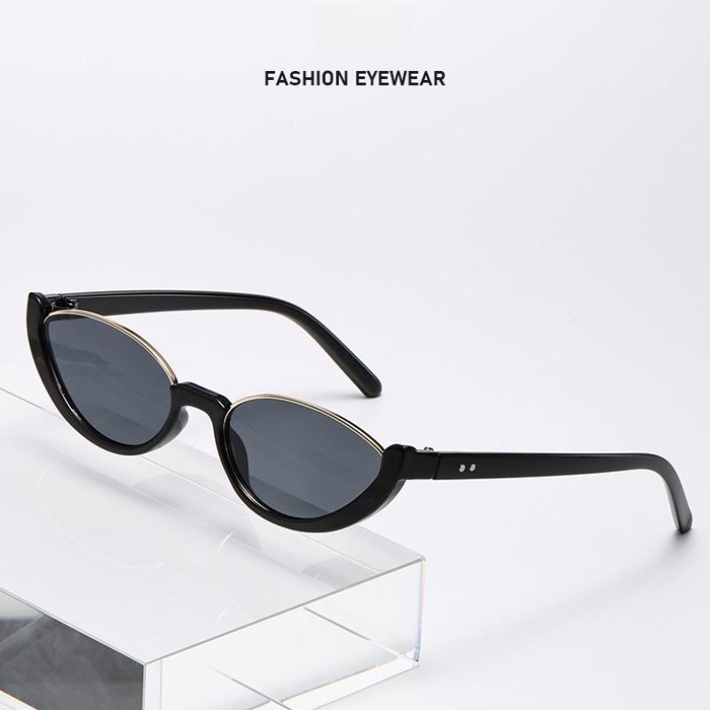 Vintage Cat Eye Sunglasses For Women Men Personalized Street Photography High-End Luxury Glasses Vintage Sunglasses