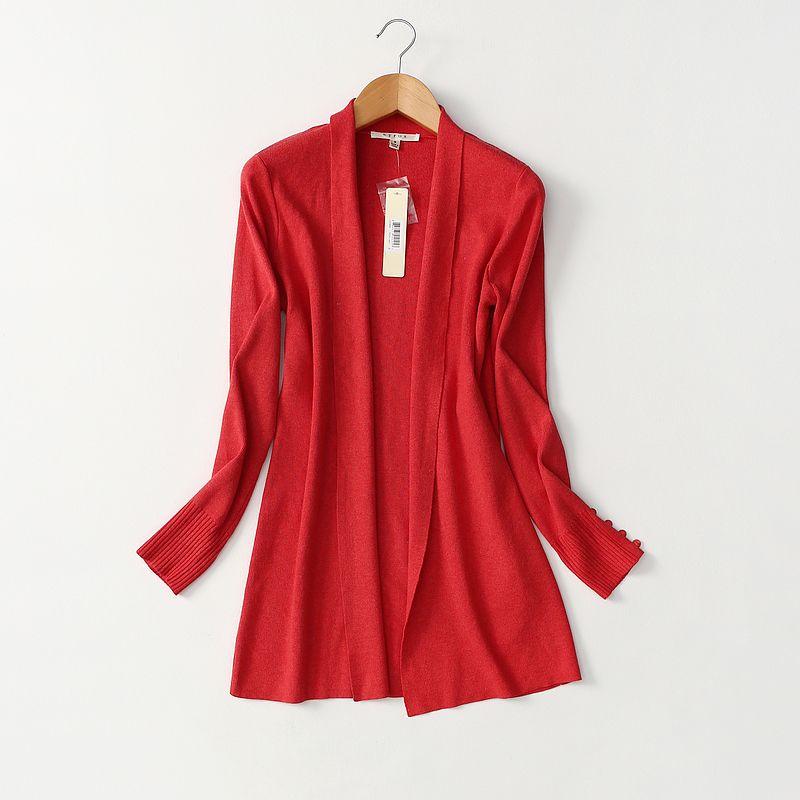 Old Customer B Entry Series ~ Export Original Order Minimalist Commuting Elegant Knitting Cardigan Mid-Length Cape Sweater Outwear