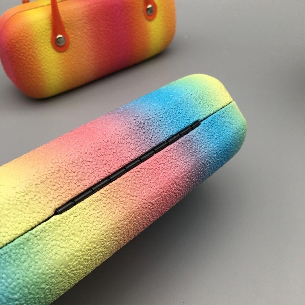 Anti-pressure Sunglasses Storage Box Rainbow Color Glasses Protective Case Creative Glasses Case