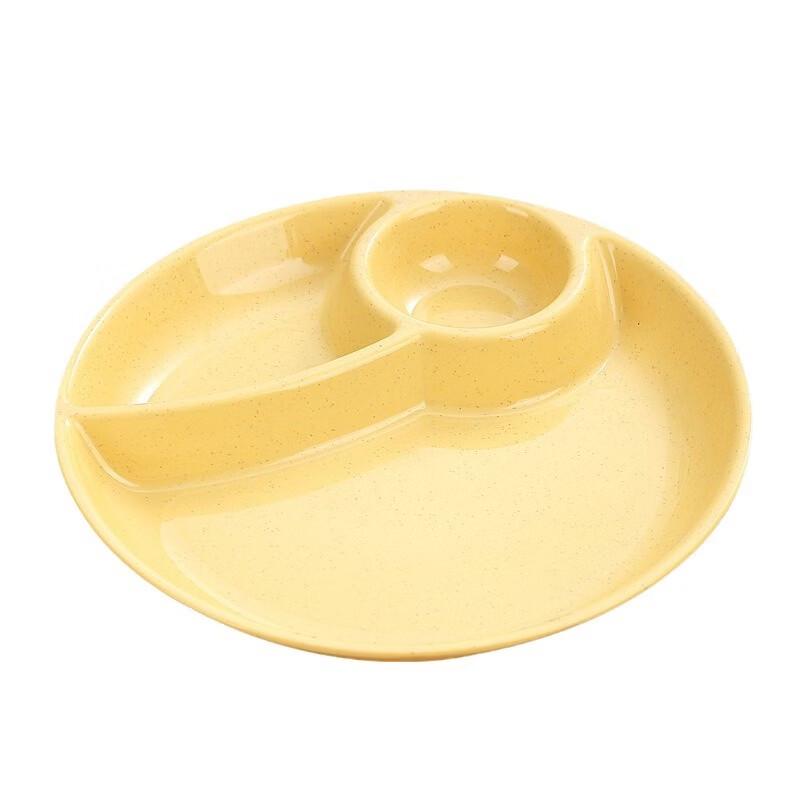 ZISIZ 3-Compartment Diet Meal Plate Set