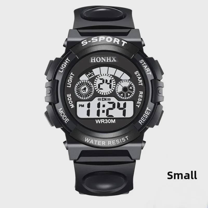 Multi-Function Waterproof Children's Electronic Watch with Colorful Lights - Model 0119