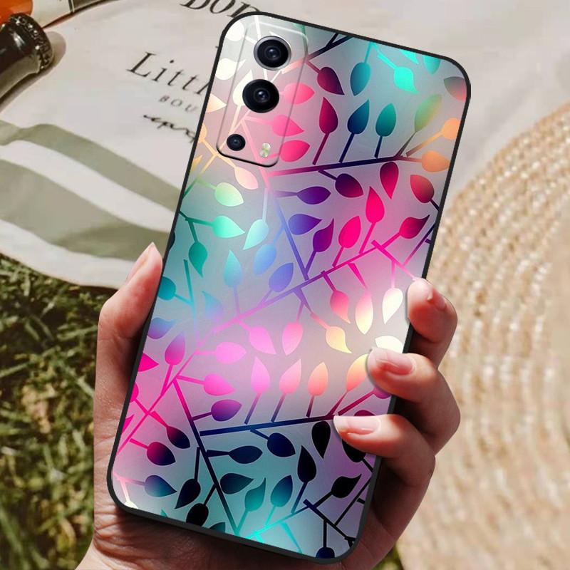 For Coque Vivo Y72 5G Case Silicon Back Cover Phone Case For Vivo Y72 5G Cases Soft Bumper Funda for Vivo Y 72 5G 6.58" Shells