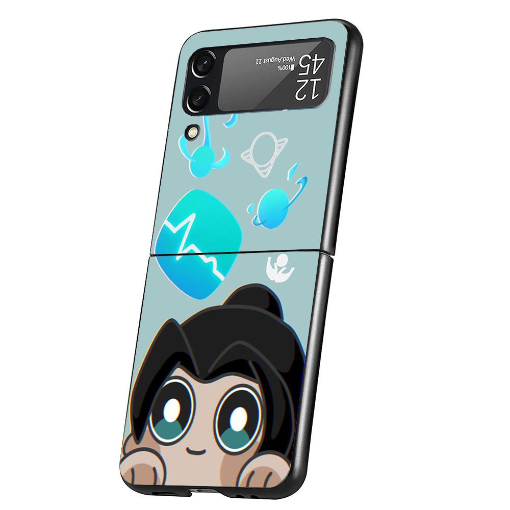 Game Valorant Cute Cover Phone Case For Samsung Galaxy Z Flip 7 6 5 4 3 5G Flip7 Flip6 Flip5 Flip4 Flip3 Black Fundas Shell Gala