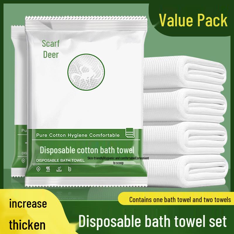 Travel Disposable Double Bed Sheet & Duvet Cover Set - 4 Pieces