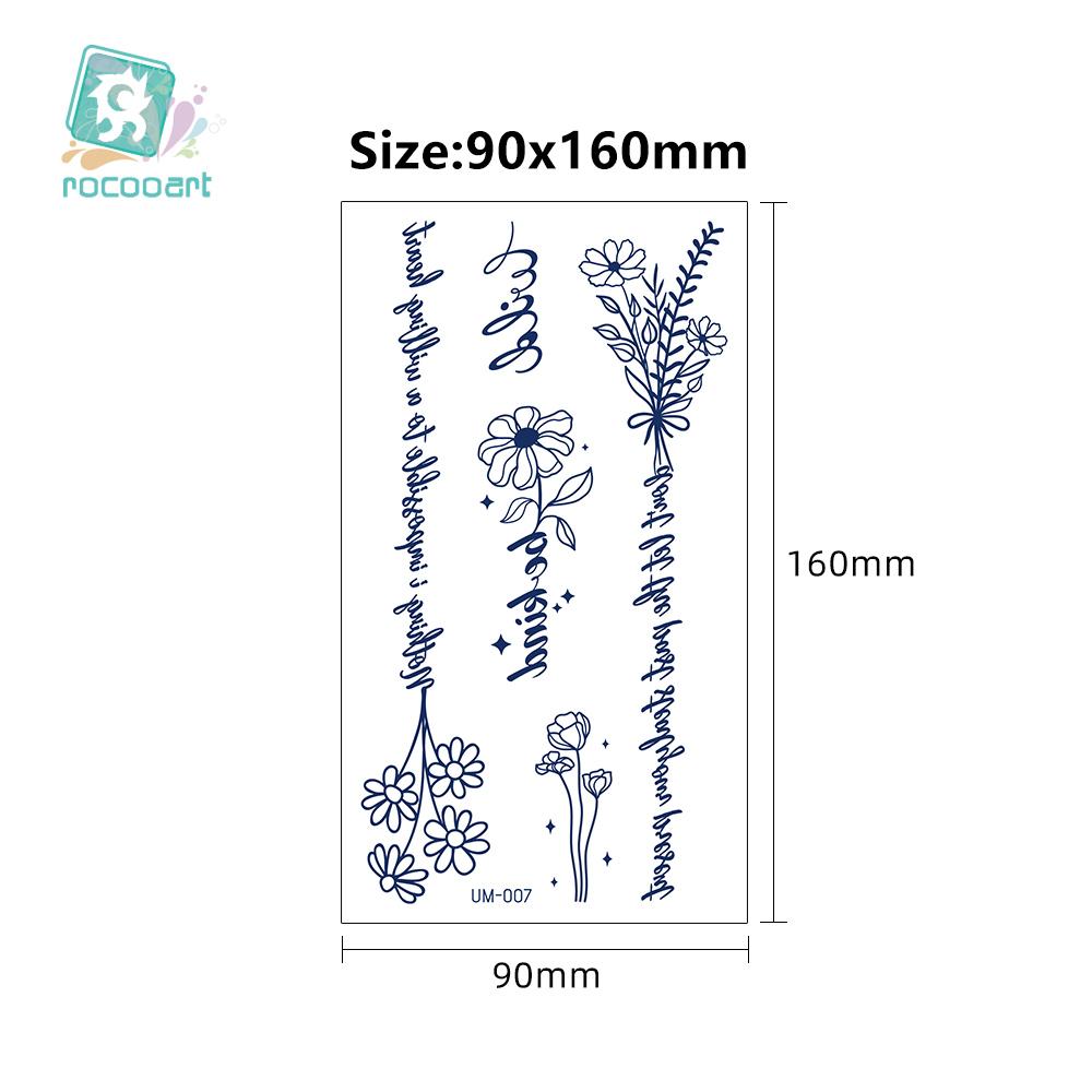 Sexy Women Temporary Tatoo Designs Waterproof Temporary Long Lasting 2 Weeks Tattoos Semi Permanent Effect