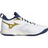 Mizuno Slip Resistant Durable Shock Absorbing Low Top Training Shoes Unisex Sneakers White Blue Gold V1GA224043