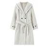 Za Autumn and Winter New Arrivals Women's Clothing Zr European and American Style Fashionable Long-Sleeved Soft Hooded Coat 3046273