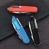11 in 1 Multi-Purpose Stainless Steel Folding Knife with Wood Handle Outdoor Keychain Pocket Multi-Tools Knive