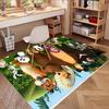 Masha and The Bear Print Rug, Washable Floor Carpet, For Entryway Dorm Laundry Room Office Study, Home Decor Birthday Christmas Gift