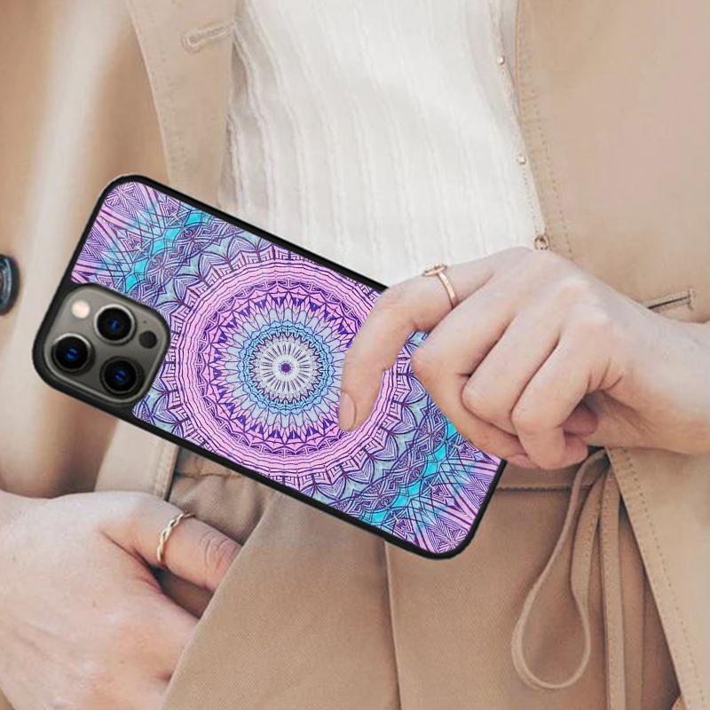 

Floral henna paisley pattern Magnetic Phone Case For APPLE iPhone 17 Air 16 14 13 12 Pro Max 15 Plus Wireless With MagSafe Cover iPhone 13mini