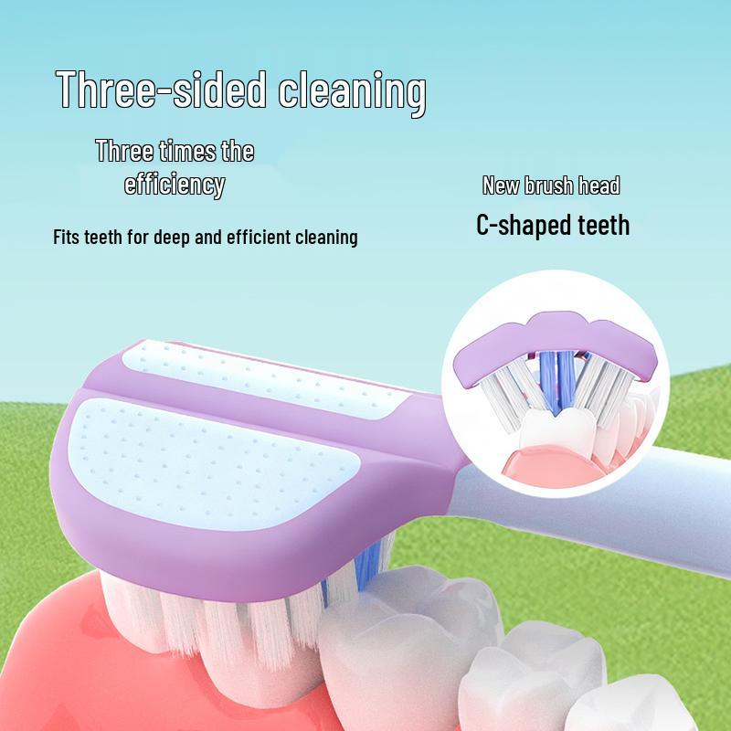 Layanana Kids' 3-Sided U-Shaped Toothbrush