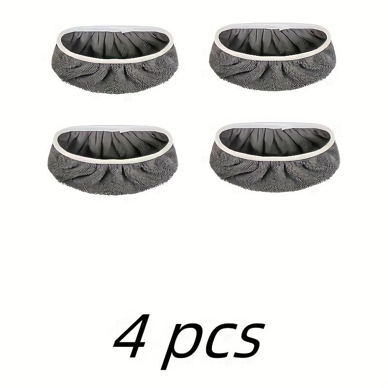 2/4 Hochwertige Wiederverwendbare Mopp-Ersatzpads: Waschbar, Langlebig, Doppelt verwendbar für Nass- und Trockenreinigung mit Überlegener Saugfähigkeit