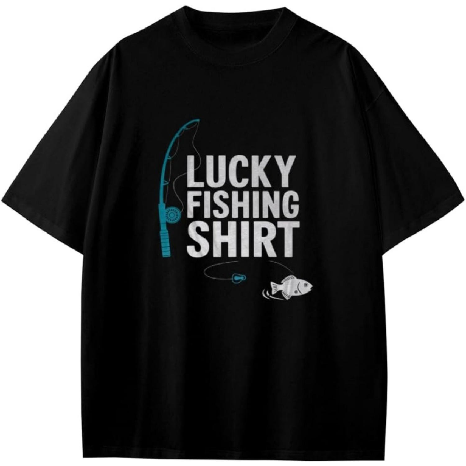 Счастливая Рыбацкая Рубашка Ретро Мальчики Девочки Подростки Футболка Аниме Подарок XXXXXL разноцветный