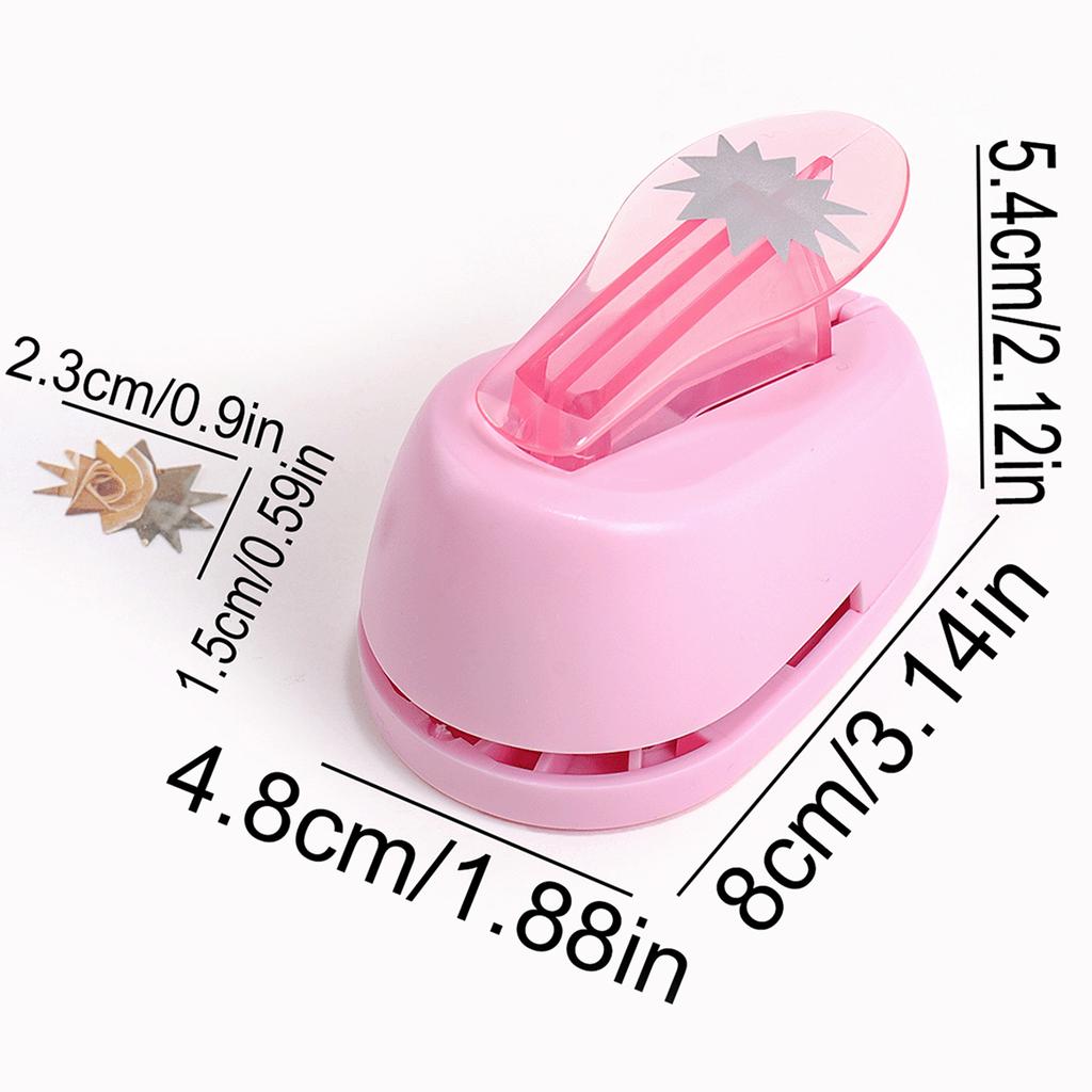 Stamp Shaped Paper Punch, Portable Hole Puncher for Crafts, Scrapbooking Supplies, DIY Card Making & Paper Crafting Tool Gift