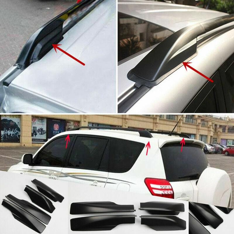 Black For Toyota RAV4 XA30 2006- 2012 Roof Rack Cover Rail End Shell Replacement