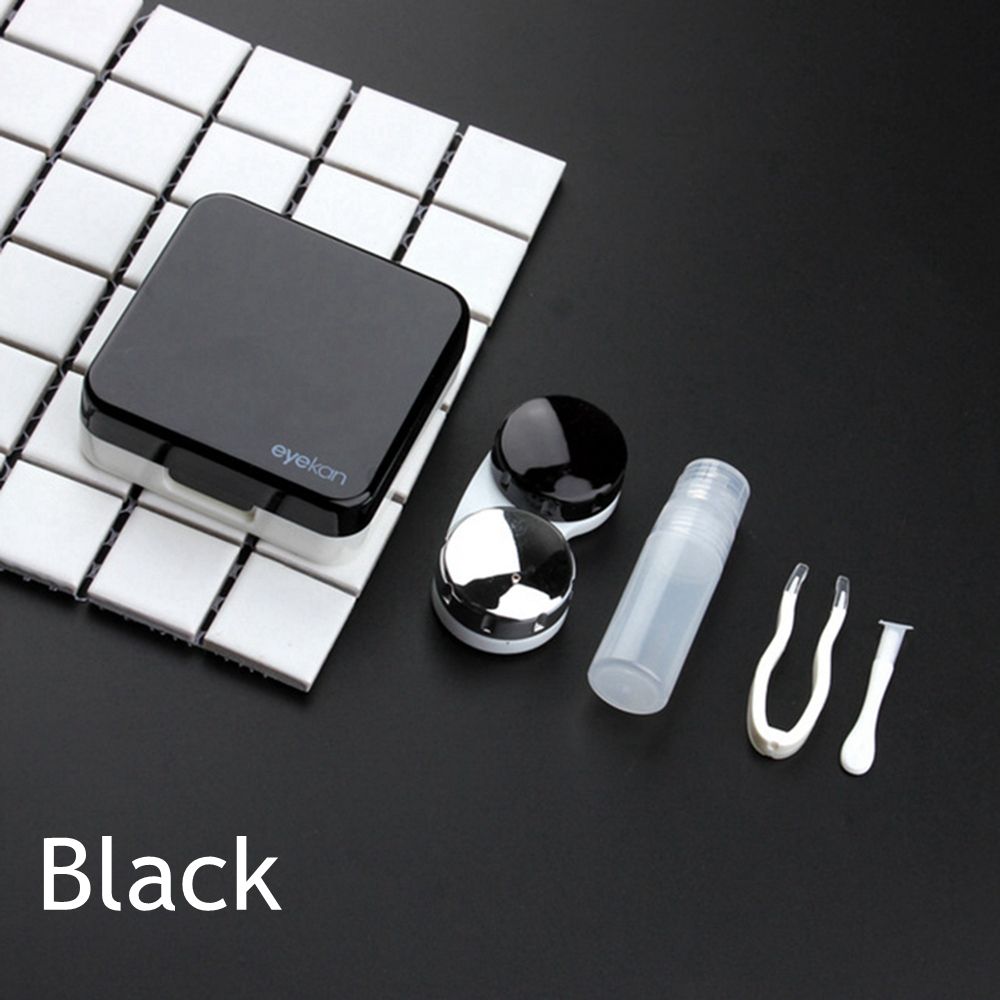 Hot Sale Mini Travel Holder Soaking Storage ABS Plastic Mirror Lens Case Contact Lens Box