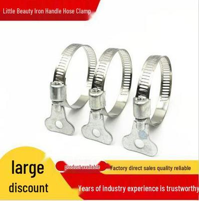 American-Style Stainless Steel Hand-Tightened Hose Clamp for Water Pipes