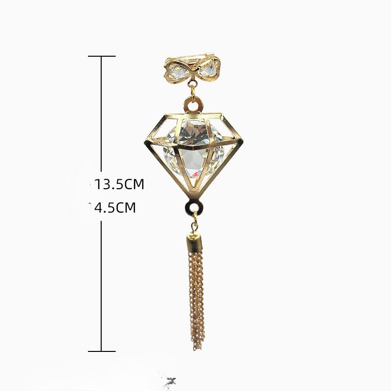 Kristallvorhang Dekorative Schnalle Stift Typ Vorhangbefestigungsschnalle Rostfrei und Langlebig