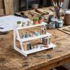 3 Tier Seasoning Storage Rack Portable Retail Display Stand Layered Display Shelf  Kitchen