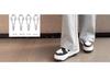 Petite Gray Wide Leg High Waist Pants for Women - Spring/Autumn