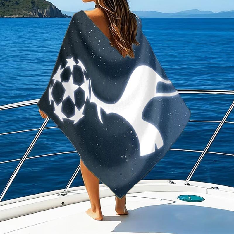 Πετσέτα Παραλίας με Σχέδιο το Έμβλημα της Τότεναμ, Εξαιρετικά Μαλακή Μικροΐνες, Ιδανικό Δώρο Γενεθλίων, για Πισίνα, Παραλία, Ταξίδι, για οικογένεια και φίλους
