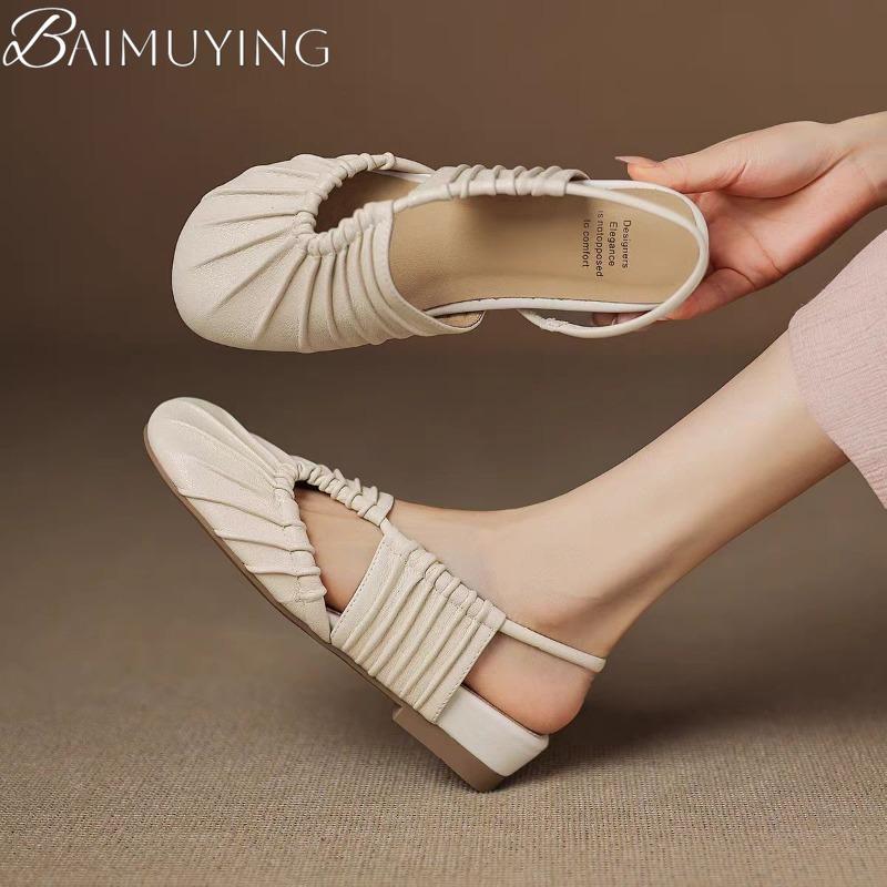 Mode Damen Ballerinas Sandalen Neue Mode Sommerschuhe 2025 Designer Casual Slingback Slipper Walking Loafer Schuhe Frau Sandalias Mujer