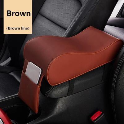 Car Memory Foam Armrest Cushion Center Console Armrest Pillow With Mobile Phone Holder Storage Bag, Car Armrest Box Mat