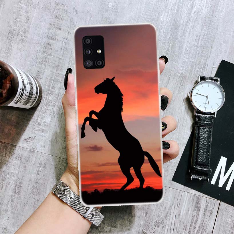 

Чехол для телефона Великая Красота Лошади в Галопе для Samsung Galaxy A52 A32 A22 A12 A02S A50S A30S A51 A31 AA71 Note 20 Ultra 10 S10 Plus Samsung A50S