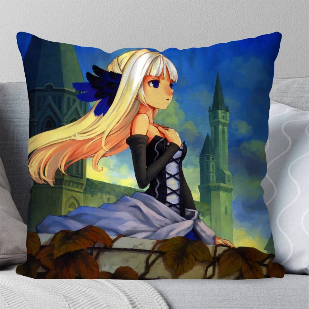 Odin SSphere Anime Game Pillow Case Fashion Square Pillowcase Bedroom Sofa Room Ins Decoration Leisure