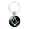 Masonic Emblem Minimalist Keychain Perfect Silver Gift Accessory For Ones Loved