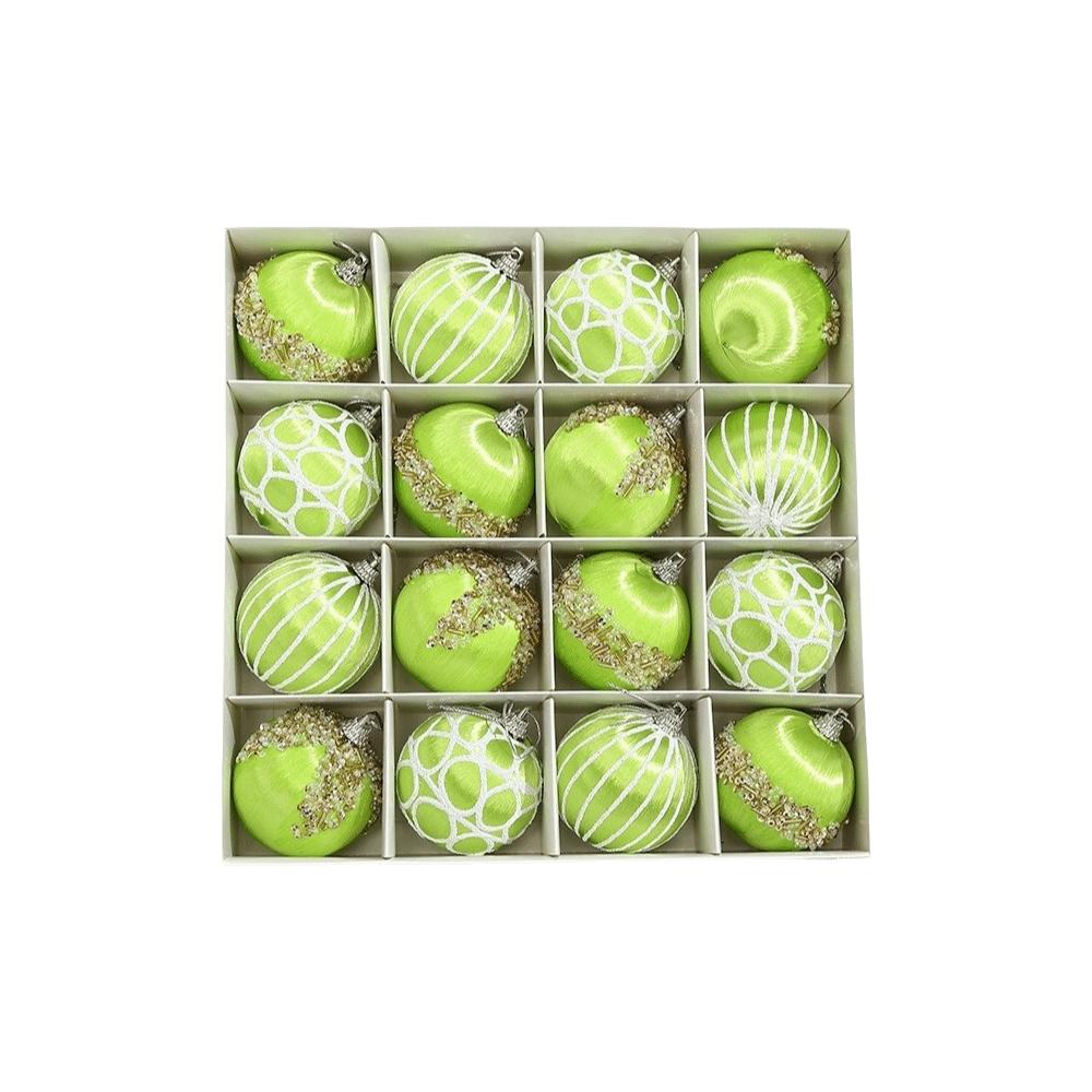 16Pcs/set 16 Pcs Christmas Tree Ornaments 6 CM Hanging Ornaments  Home Decor