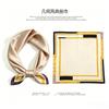 [111 Mulberry Silk] Spring and Autumn Versatile Colorful Scarf Small Scarf Silk Scarf 11cm Small Square Scarf Women