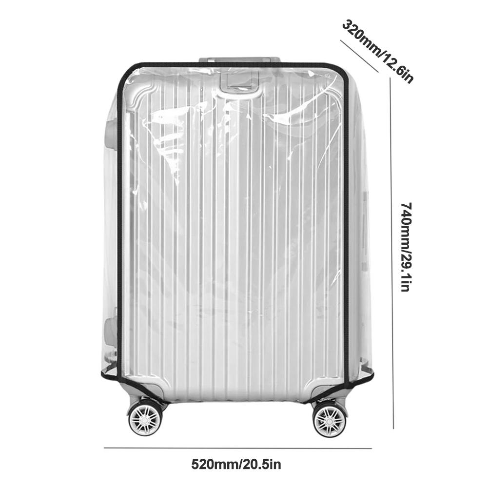 18-30inch Clear Suitcase Cover Protector PVC Suitcase Cover Protectors Scratch-resistant Trolley Case Cover for Wheeled Suitcase
