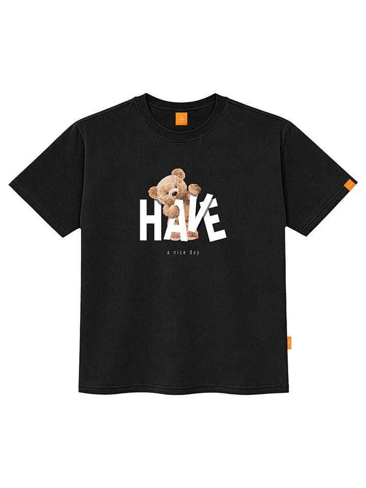 Ellamo Nice Bear Short Sleeve T-Shirt Unisex Plus Size S~4Xl (A Type)