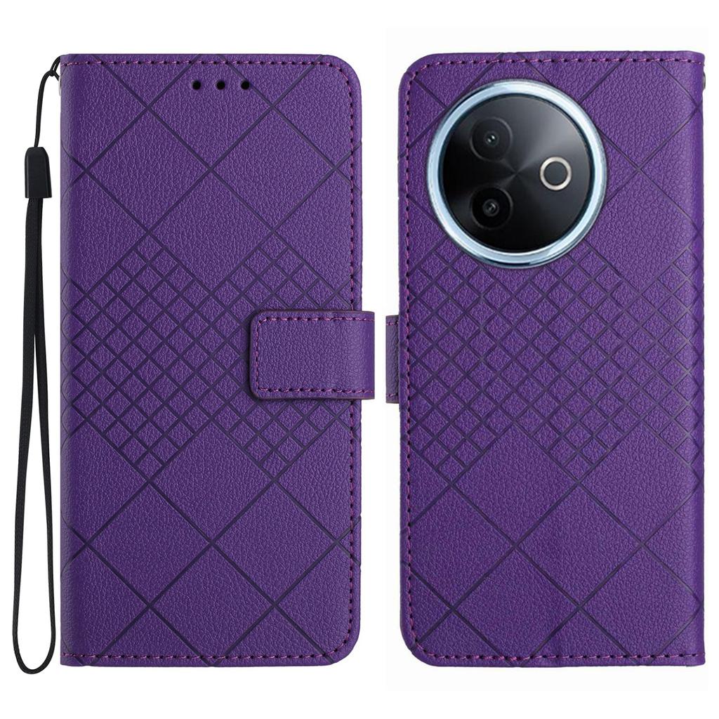 For vivo Y39 5G Phone Case Wallet Imprint PU Leather Flip Folio Cover