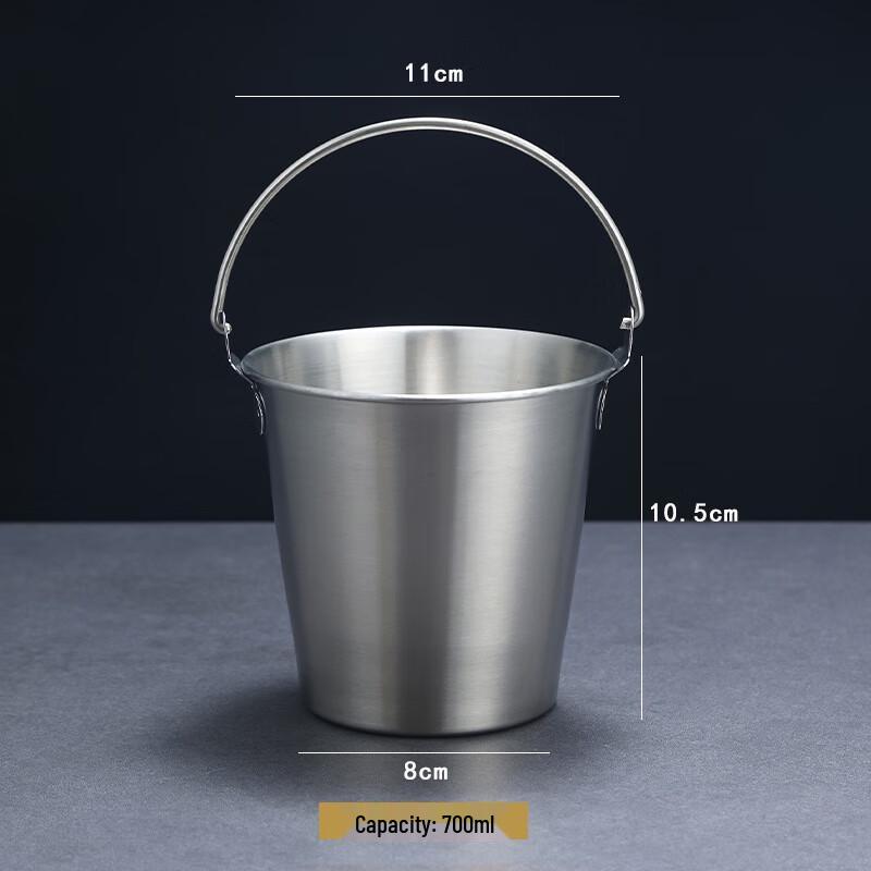 Yuzhou 304 Stainless Steel Bar & Restaurant Ice & Snack Bucket